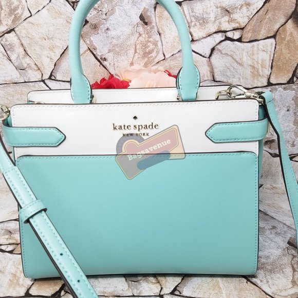 Medium Satchel Staci Poolside White Kate Spade - Picture 12 of 14